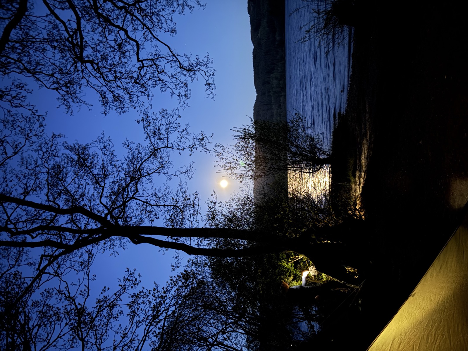 View of the night camp